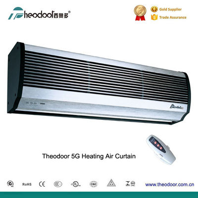 Занавес горячего воздуха воздушного отражателя двери серии Theodoor 5G серебряный с нагревающими элементами PTC